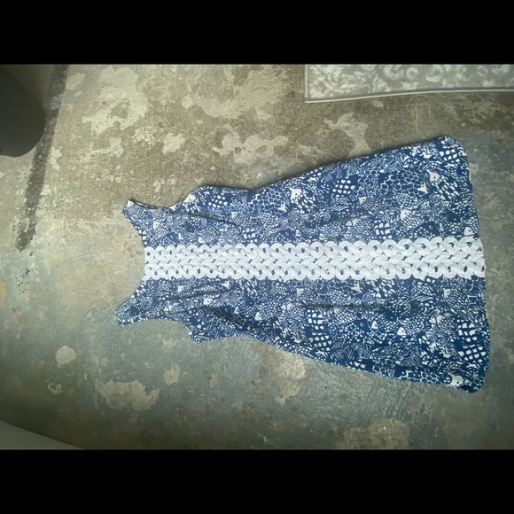 Lilly Pulitzer Target Upstream Fish Shift Dress Sleeveless Blue White 6 - Picture 3 of 8